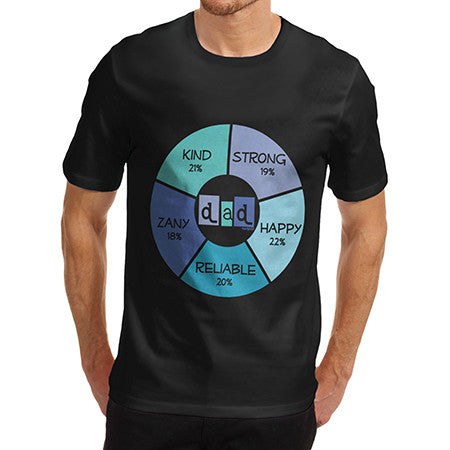 Mens Dad Pie Chart T-Shirt