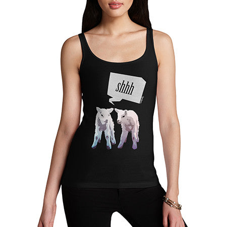 Womens Shhh Silent Lamb Tank Top