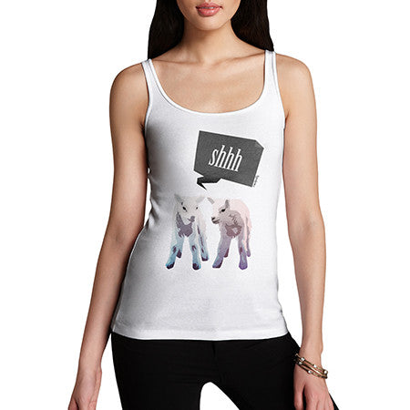 Womens Shhh Silent Lamb Tank Top