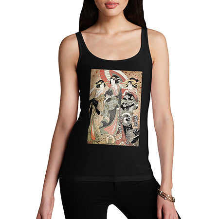 Womens Medieval Japanese Poster Tank Top