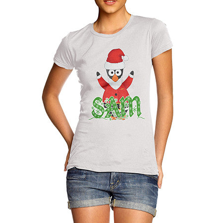 Womens Personalised Guin The Penguin T-Shirt
