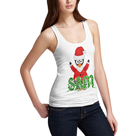 Womens Personalised Guin The Penguin Tank Top