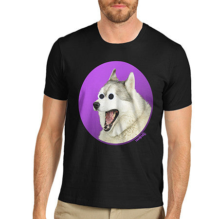 Mens Googly Eyes Dog T-Shirt