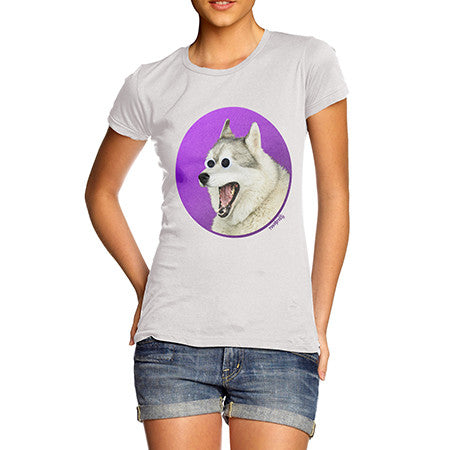 Womens Googly Eyes Dog T-Shirt