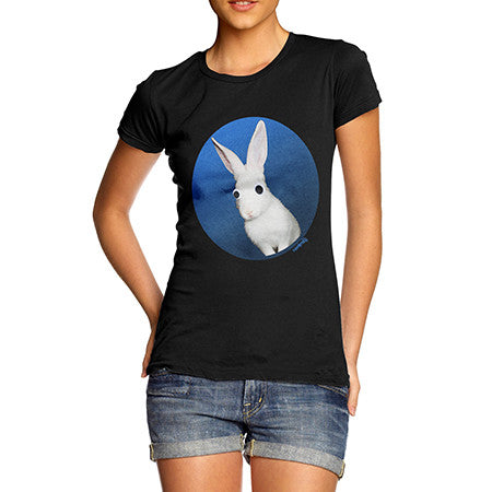 Womens Googly Eyes Bunny T-Shirt