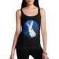 Womens Googly Eyes Bunny Tank Top