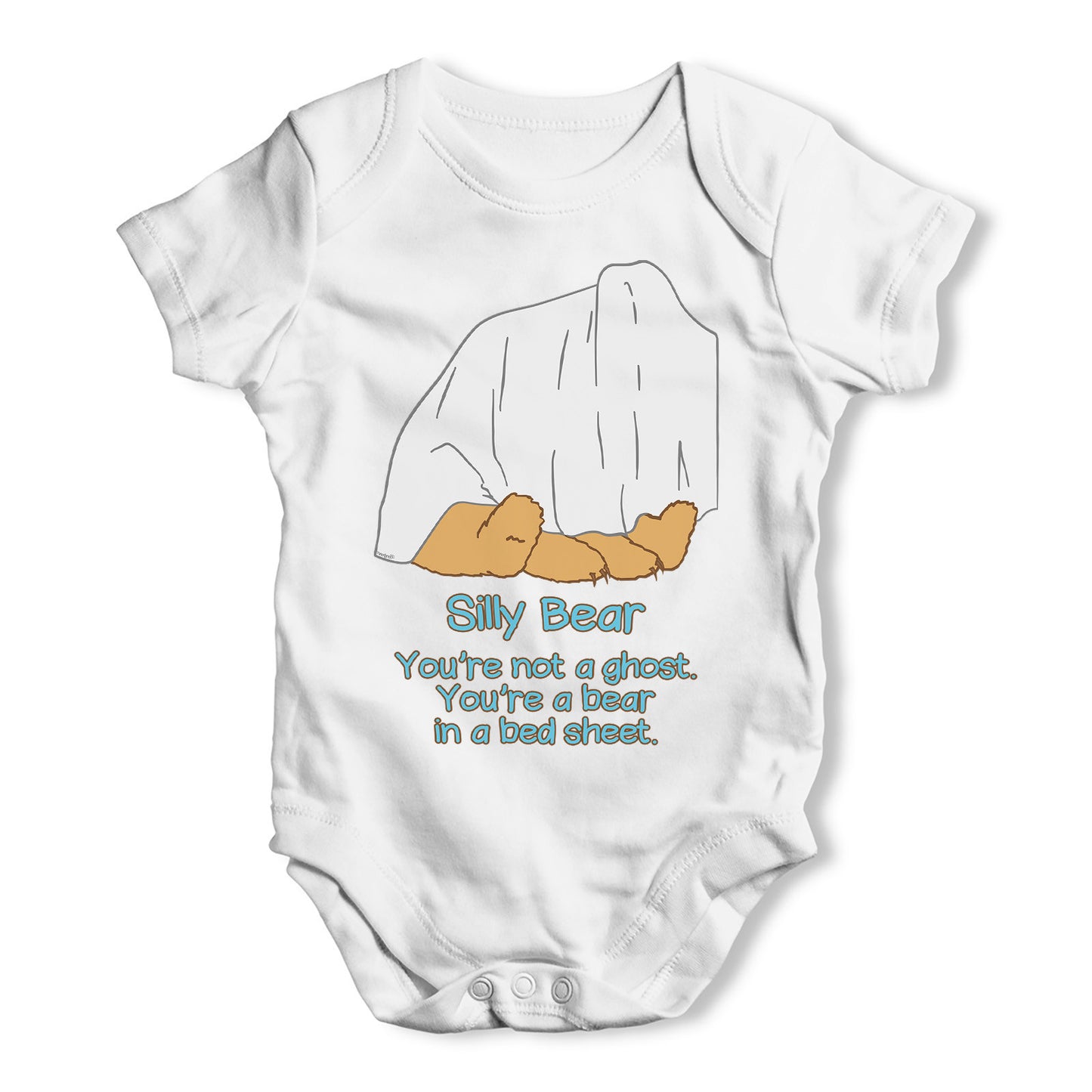 Silly Ghost Bear Baby Grow Bodysuit