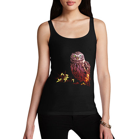 Womens Owl Unicorn Origami Tank Top