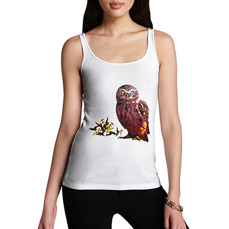 Womens Owl Unicorn Origami Tank Top