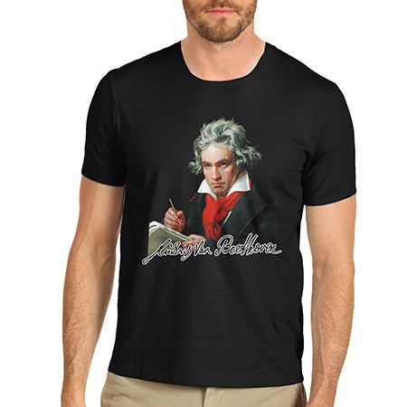 Mens Beethoven Autograph T-Shirt