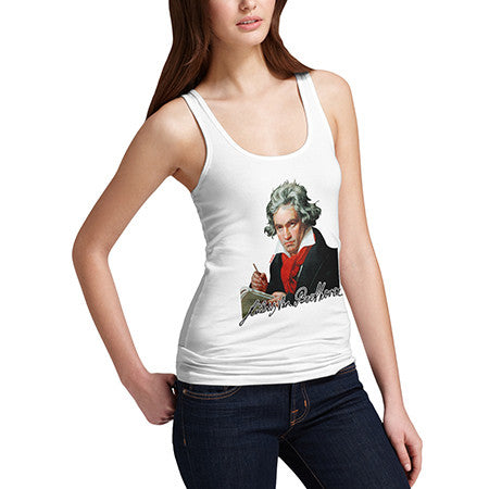 Womens Beethoven Autograph Tank Top
