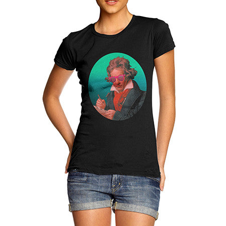 Womens Beethoven Chilling Out T-Shirt