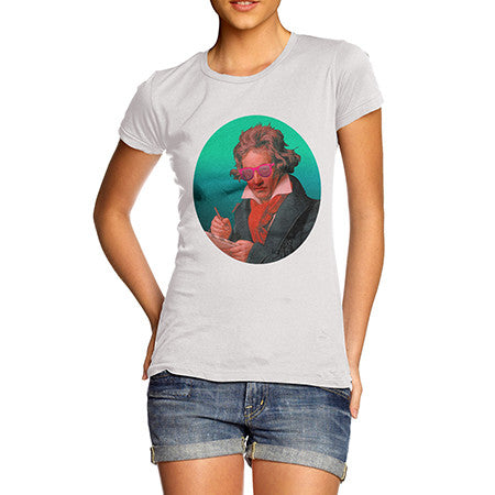 Womens Beethoven Chilling Out T-Shirt