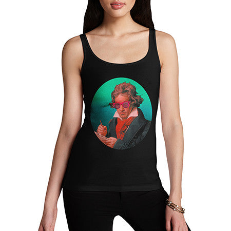 Womens Beethoven Chilling Out Tank Top