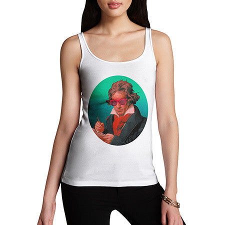 Womens Beethoven Chilling Out Tank Top