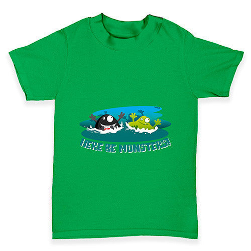 Here Be Monsters Baby Toddler T-Shirt