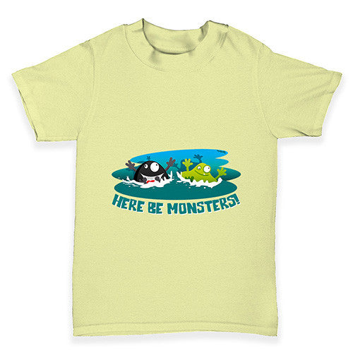 Here Be Monsters Baby Toddler T-Shirt