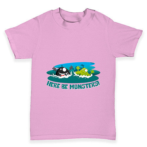 Here Be Monsters Baby Toddler T-Shirt