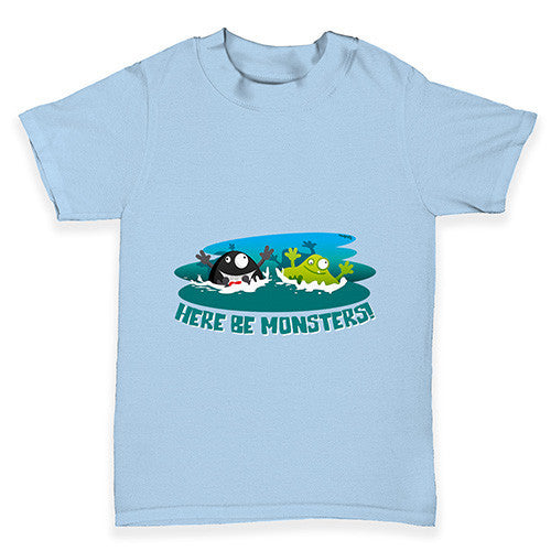 Here Be Monsters Baby Toddler T-Shirt