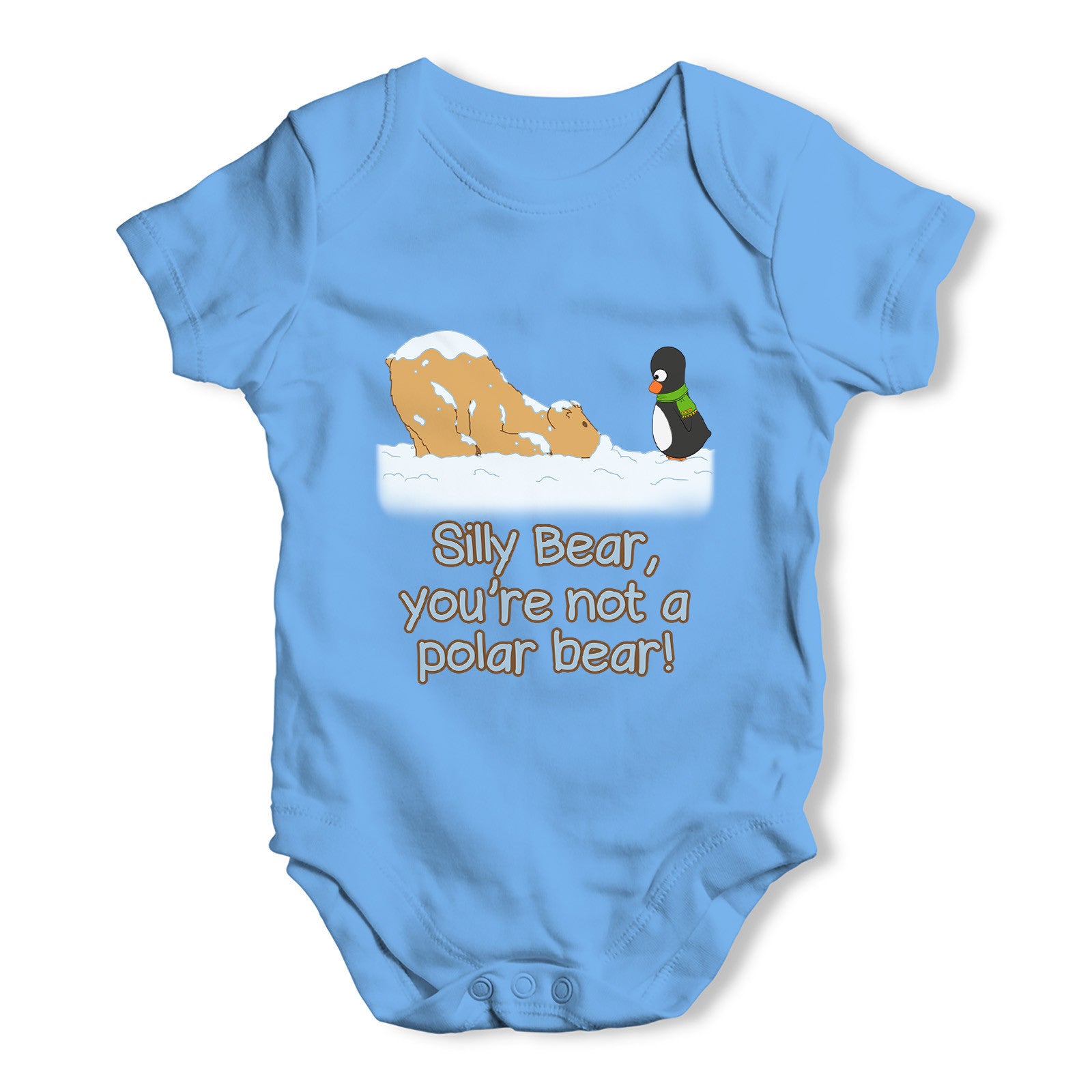 Guin and Silly Bear Baby Grow Bodysuit