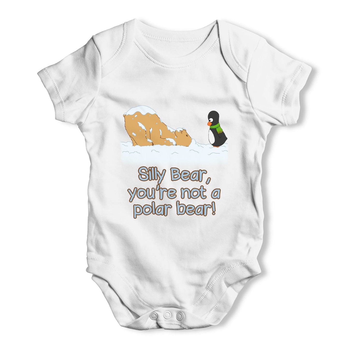 Guin and Silly Bear Baby Grow Bodysuit