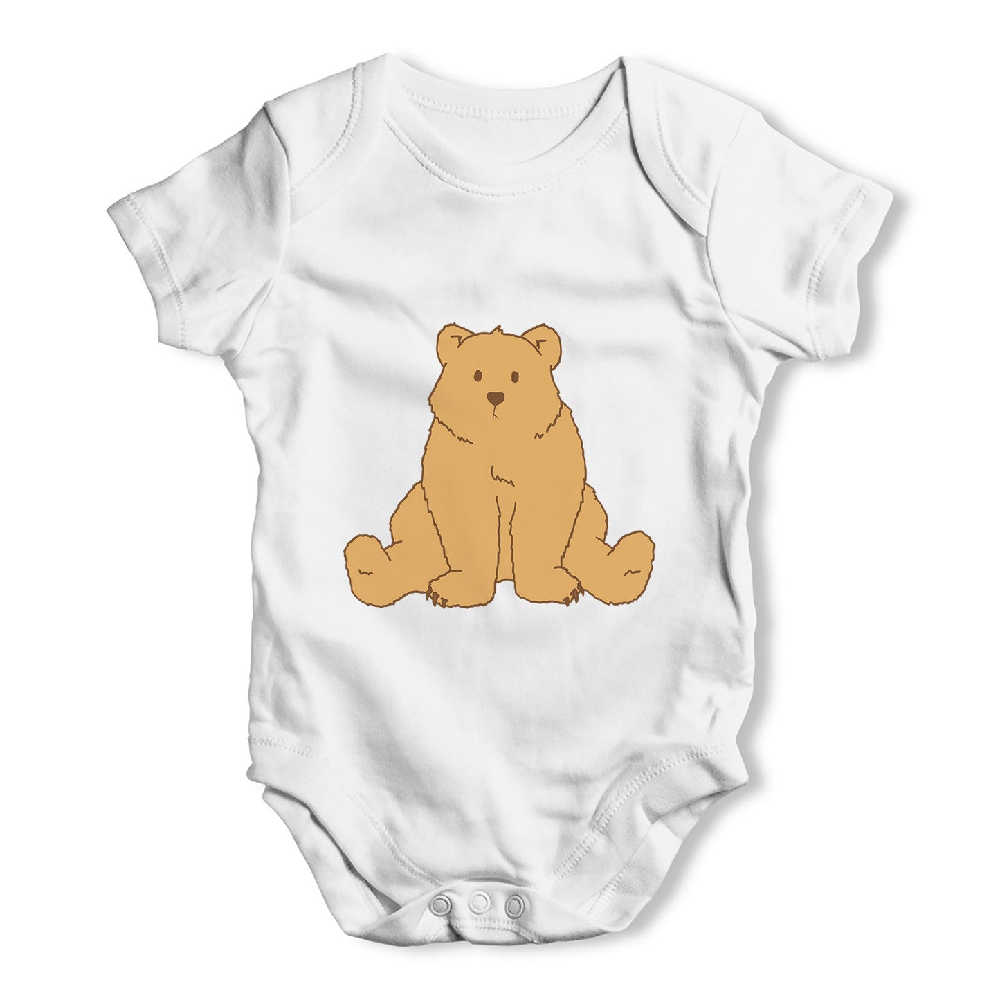 Puzzled Silly Bear Baby Grow Bodysuit