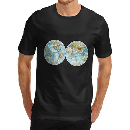 Mens World Map T-Shirt