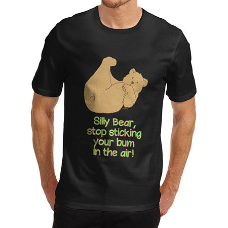 Mens Silly Bear Bum T-Shirt