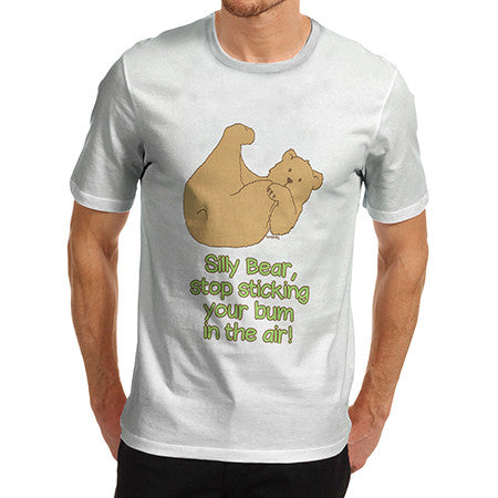 Mens Silly Bear Bum T-Shirt