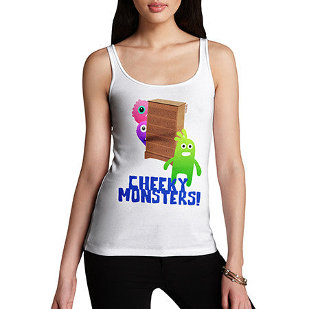 Womens Cheeky Monsters Tank Top