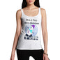 Womens Personalised Snowman Tank Top