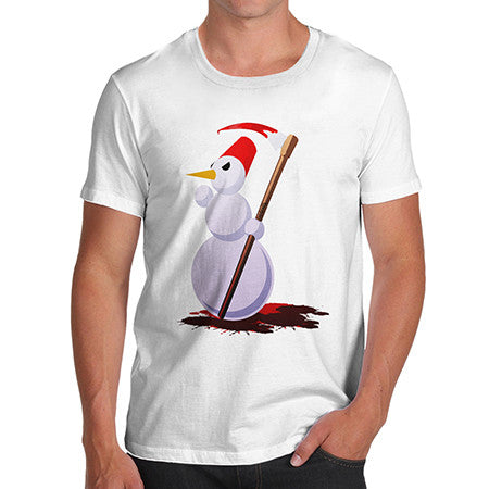 Mens Evil Snowman T-Shirt