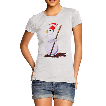 Womens Evil Snowman T-Shirt