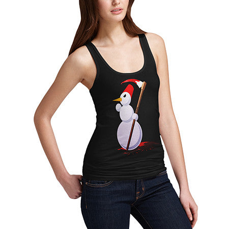 Womens Evil Snowman Tank Top