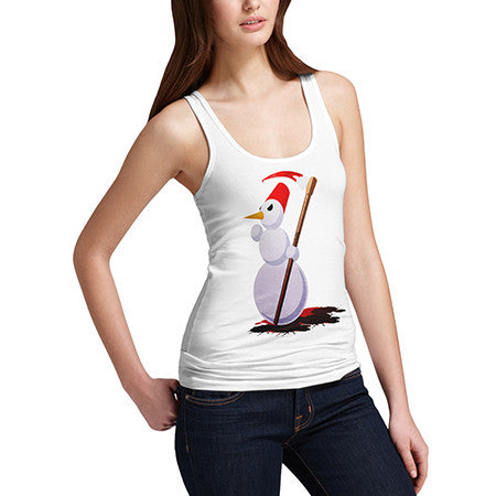 Womens Evil Snowman Tank Top