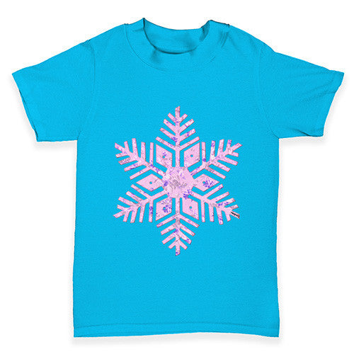 Pink Snowflake Baby Toddler T-Shirt