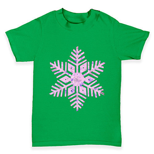 Pink Snowflake Baby Toddler T-Shirt