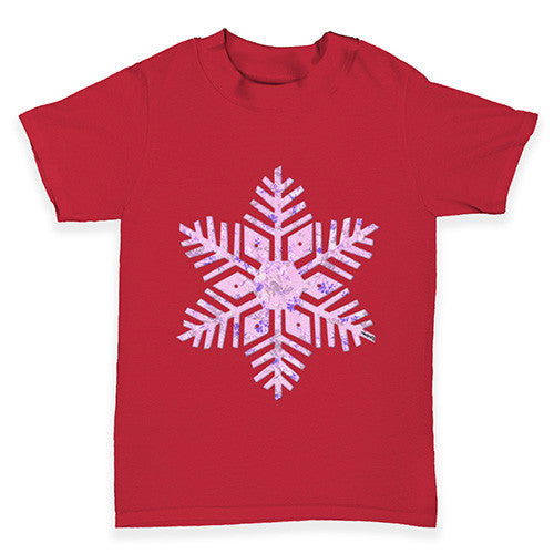 Pink Snowflake Baby Toddler T-Shirt