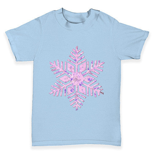 Pink Snowflake Baby Toddler T-Shirt