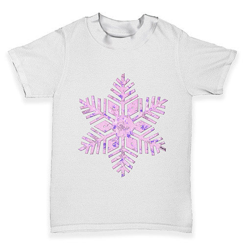 Pink Snowflake Baby Toddler T-Shirt