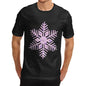 Mens Pink Snowflake T-Shirt