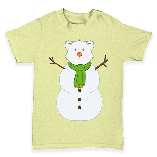 Polar Bear Snowman Baby Toddler T-Shirt