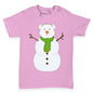 Polar Bear Snowman Baby Toddler T-Shirt