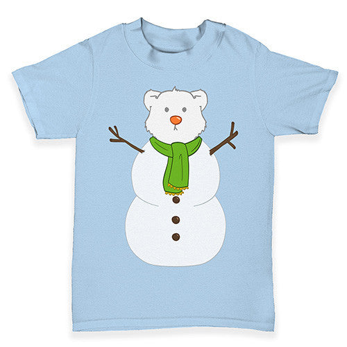Polar Bear Snowman Baby Toddler T-Shirt
