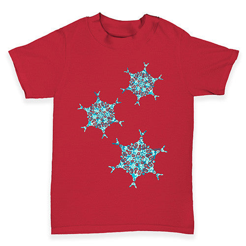 Falling Snowflakes Baby Toddler T-Shirt