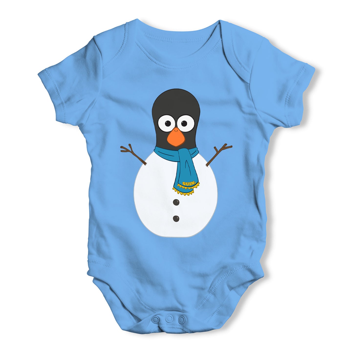 Guin Penguin Snowman Baby Grow Bodysuit