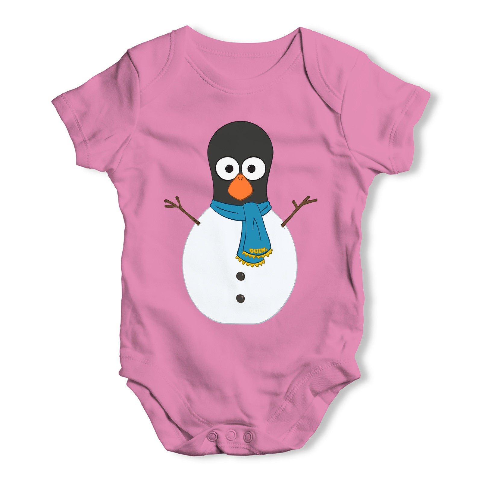 Guin Penguin Snowman Baby Grow Bodysuit