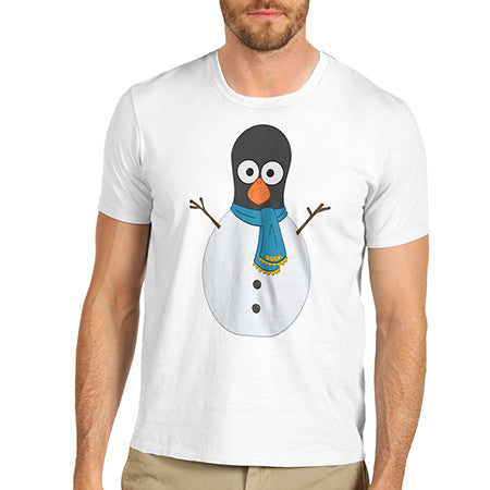 Mens Guin The Penguin Snowman T-Shirt