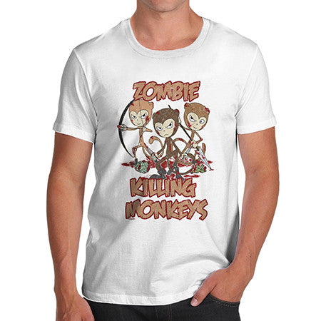Mens Zombie Killing Monkeys T-Shirt