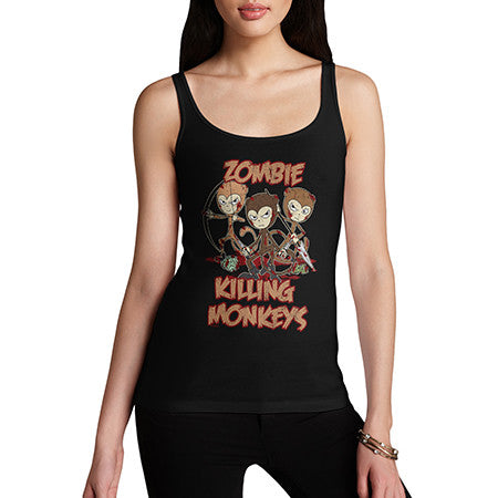 Womens Zombie Killing Monkeys Tank Top